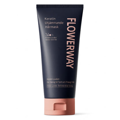 Keratin Utjämnande Hårmask 320ml Närande och Reparerande Behandling för Torrt, Frissigt och Skadat Hår