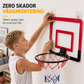 🏀 50 % RABATT NU! 🧒 Borrfri hopfällbar basketkorg för barn – tyst inomhuslek & skadefria väggar 🏠