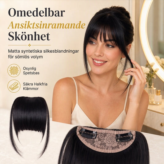 Dam 15cm syntetfiber klipps in luftlugg med kindebagge lugg förlängningar