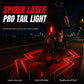 🚴 TIDSBEGRÄNSAT 50 % RABATT! 🔴 Uppladdningsbart säkerhetsbakljus för cykel – Laservarning, IPX5-vattentät, USB-laddning 💡