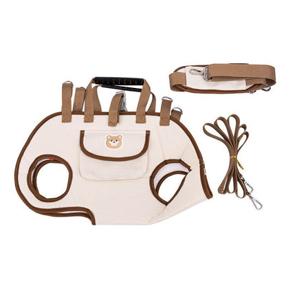 🔥50% RABATT NU! 2-i-1 portabel husdjursbärsele med andningsbart material och vadderad axelrem 🐱🐶🎒✅💥