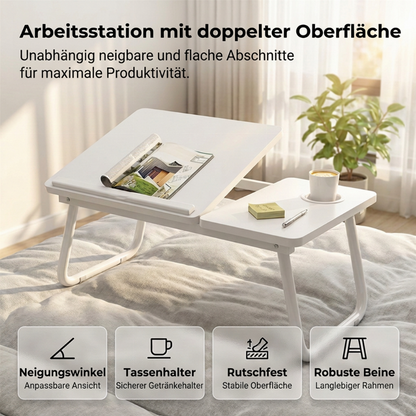 🔥50 % RABATT – Missa inte!🔥Hopfällbart laptopbord med mugghållare